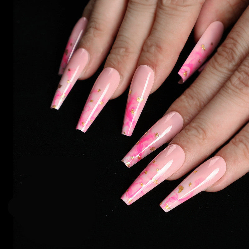 Trapezoidal coffin fake nails